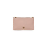 Pink Leather Clutch Bag